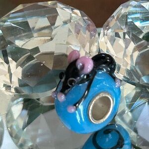 New Mouse charm bead Murano glass